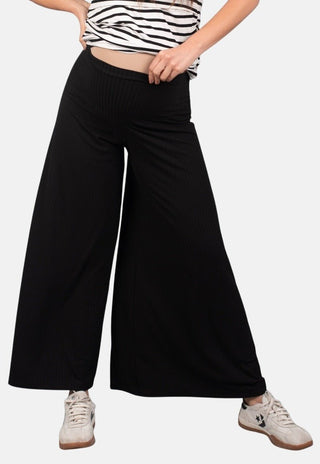 Pantalon Palazzo Maternal Nacha Negro - Madremia