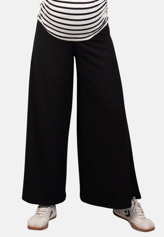 Pantalon Palazzo Maternal Nacha Negro - Madremia