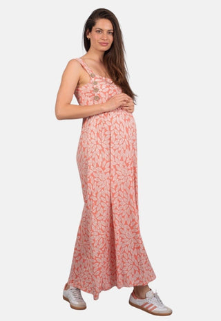 Vestido Maternal y Lactancia Nieves Estampado Rosa - Madremia