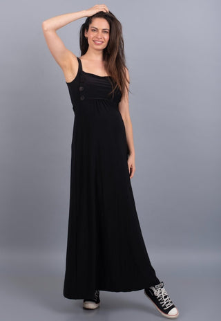 Vestido Maternal y Lactancia Nieves Negro - Madremia